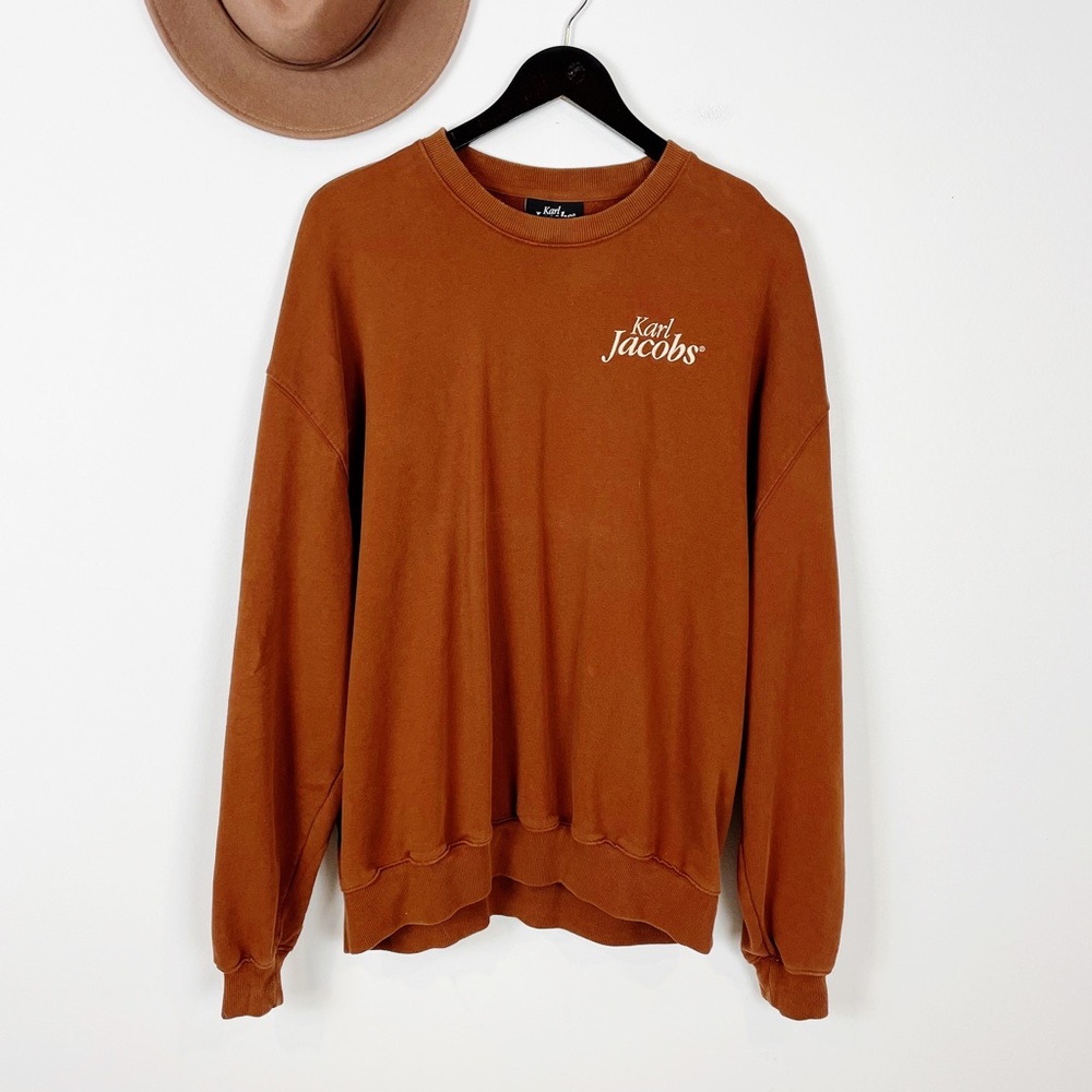 Karl Jacobs Logo Minimalist Crewneck Sweatshirt Size Large